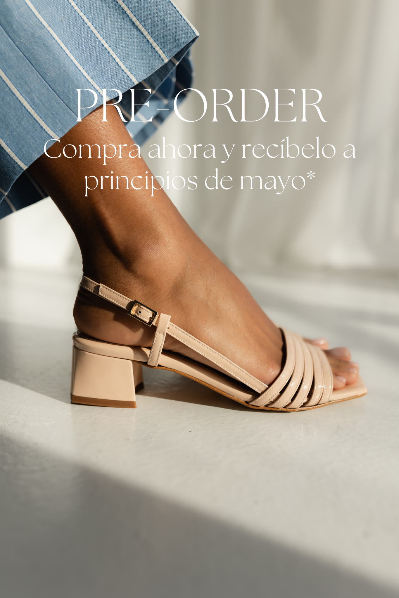 NUDE PATENT LEATHER EFFECT FABRIC SANDAL WITH 4CM HEEL