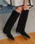 Bota Campera Ainhoa Ante Negro Tacón 2Cm