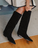 Bota Campera Ainhoa Ante Negro Tacón 2Cm
