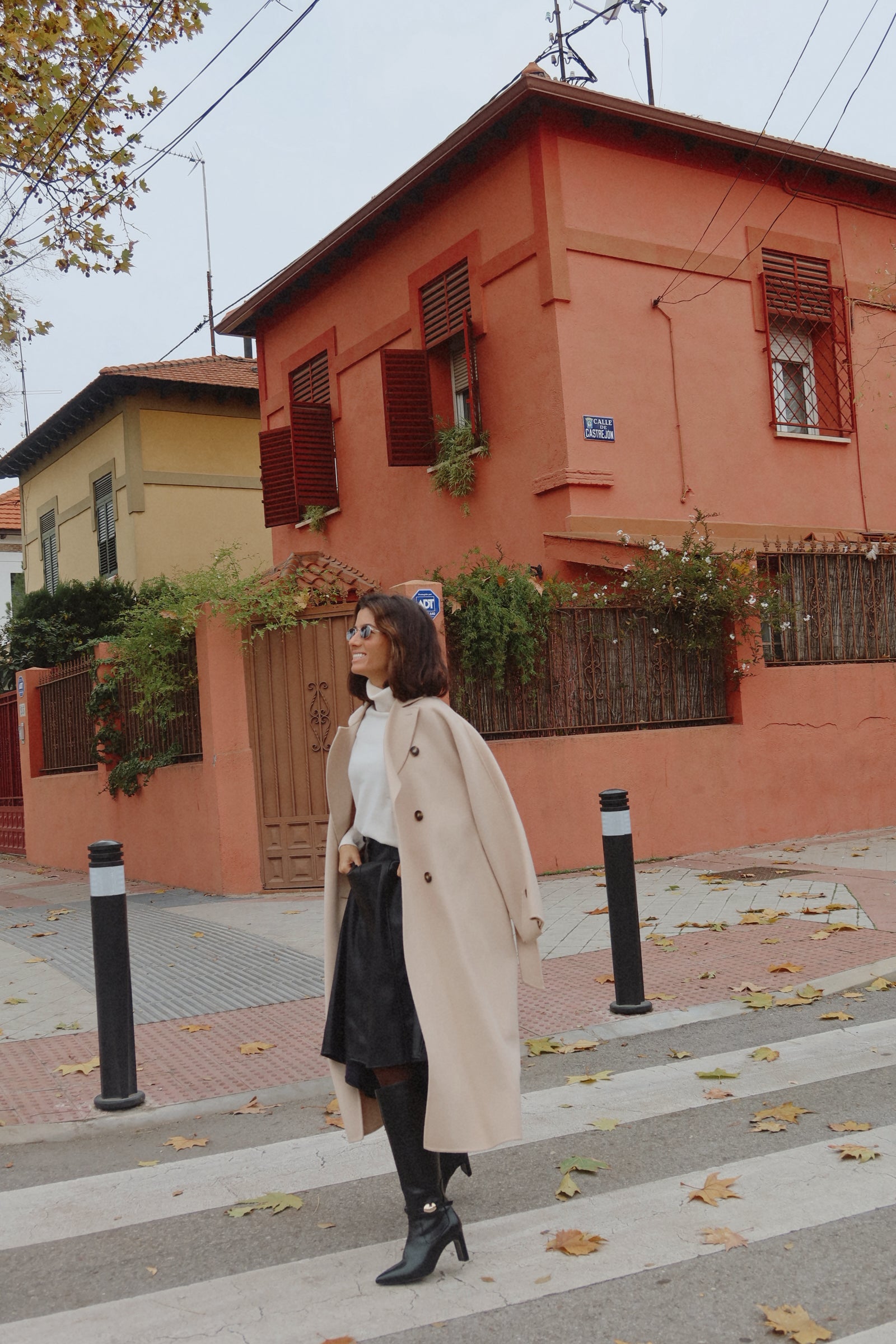 BOTA GIORGIA PIEL NEGRA TACÓN 7CM