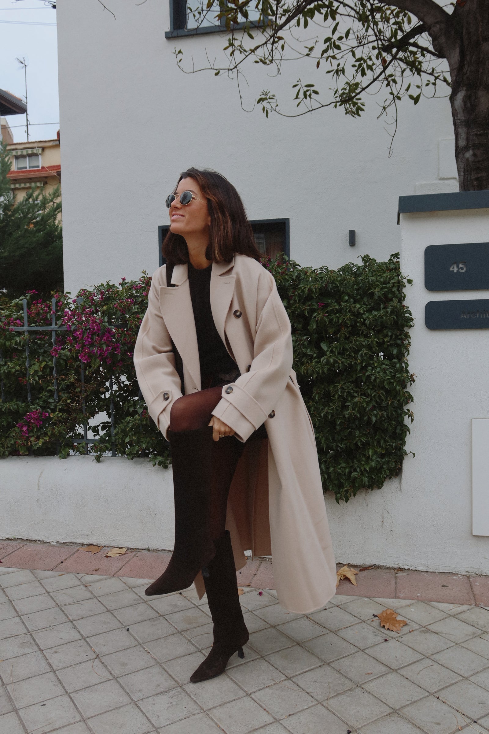 BOTA PEPA ANTE MARRÓN CHOCOLATE TACÓN MIDI 5CM