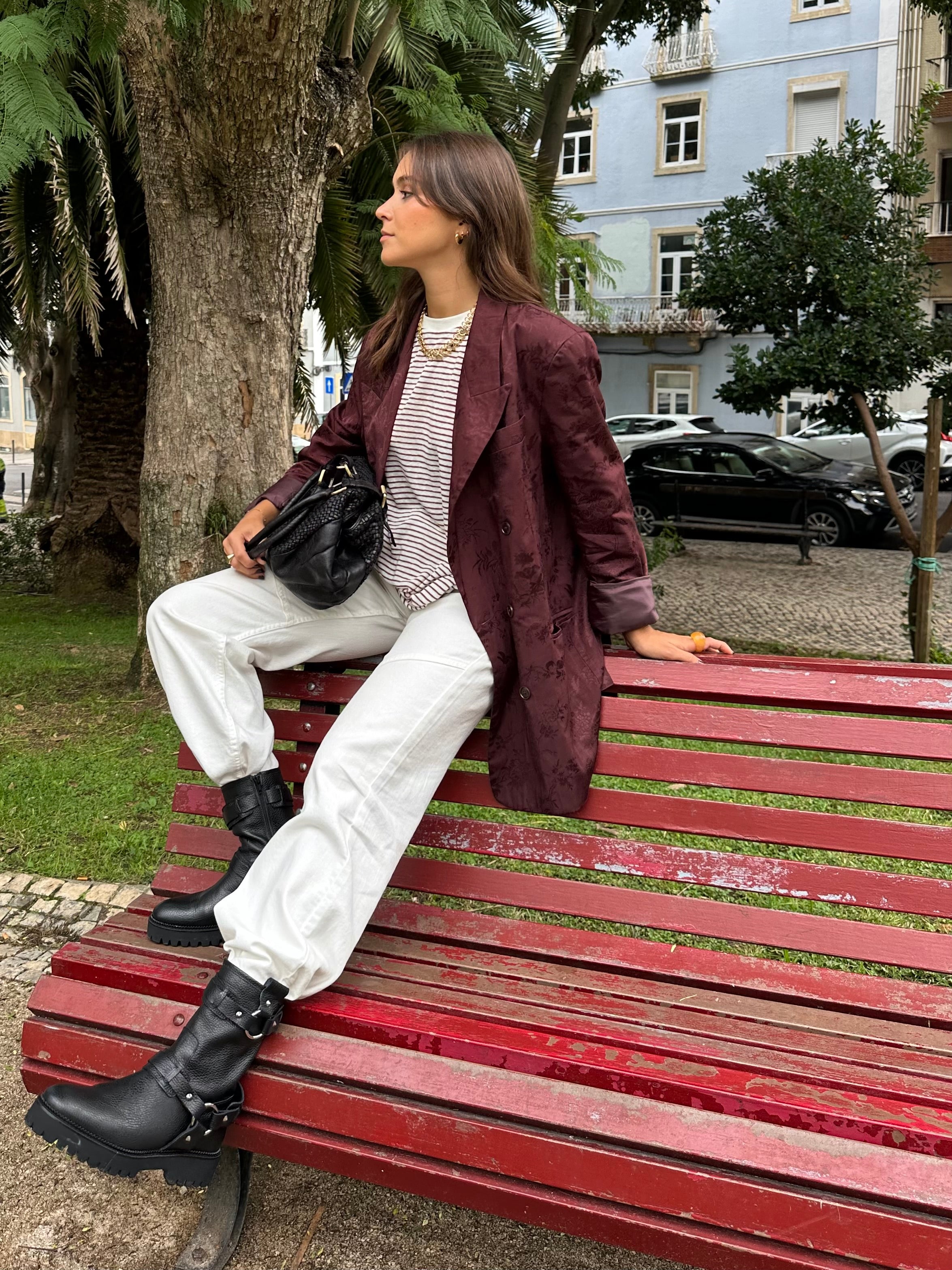 BOTA MOTERA NANI PIEL NEGRA