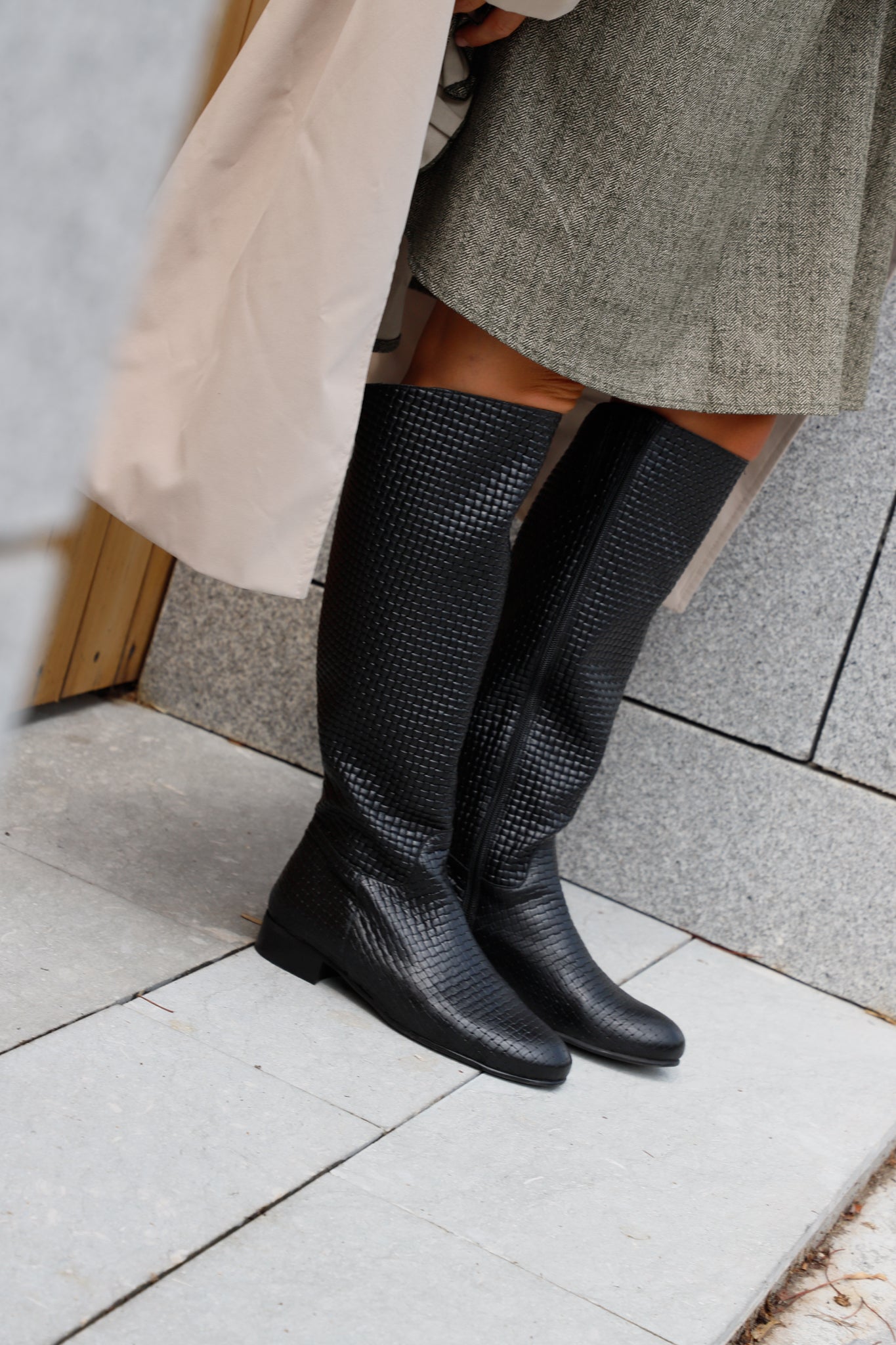 BOTA ANDREA PIEL NEGRA TACÓN 3CM