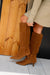 PEPA BOOT BROWN SUEDE MIDI HEEL 5CM