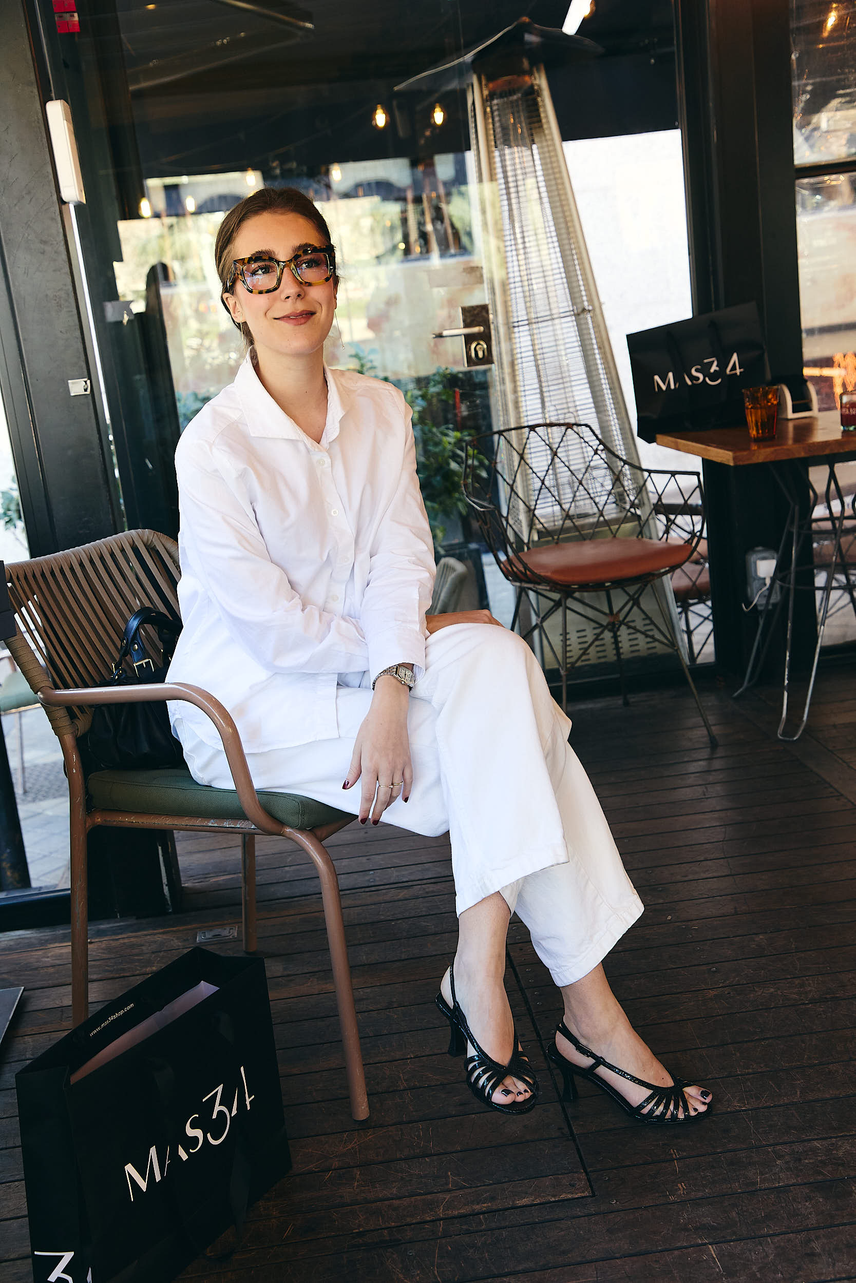 SANDALIA TRIANA PIEL EFECTO PITÓN NEGRA TACÓN 6CM