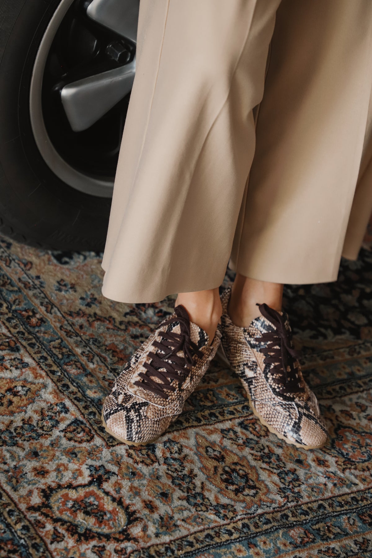 Sneaker Alberto Piel Efecto Pitón