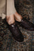 Sneaker Alberto Piel Efecto Pelo Marrón Chocolate