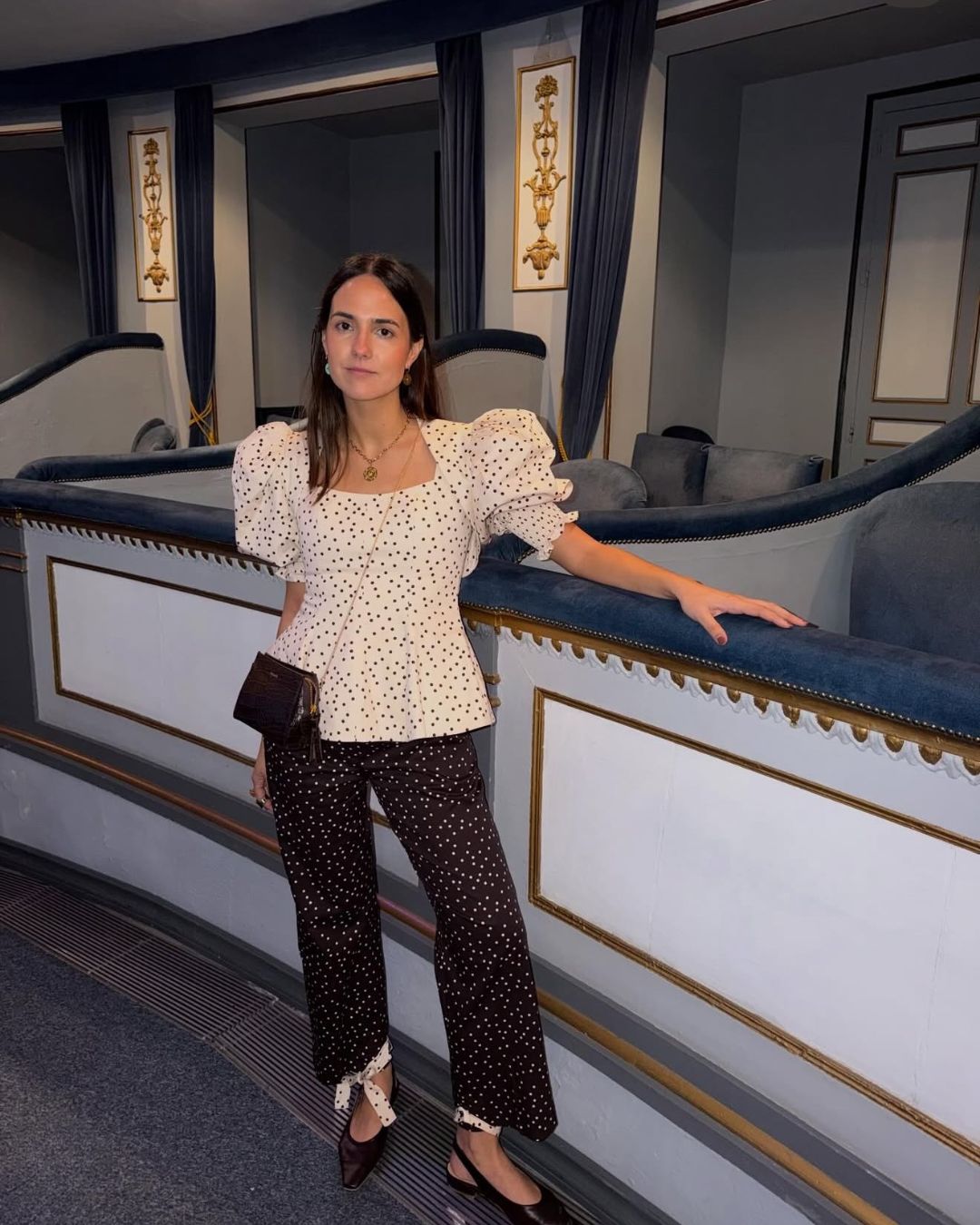 BAILARINA ABERTA ATRÁS LÚCIA PELE CASTANHO-CHOCOLATE