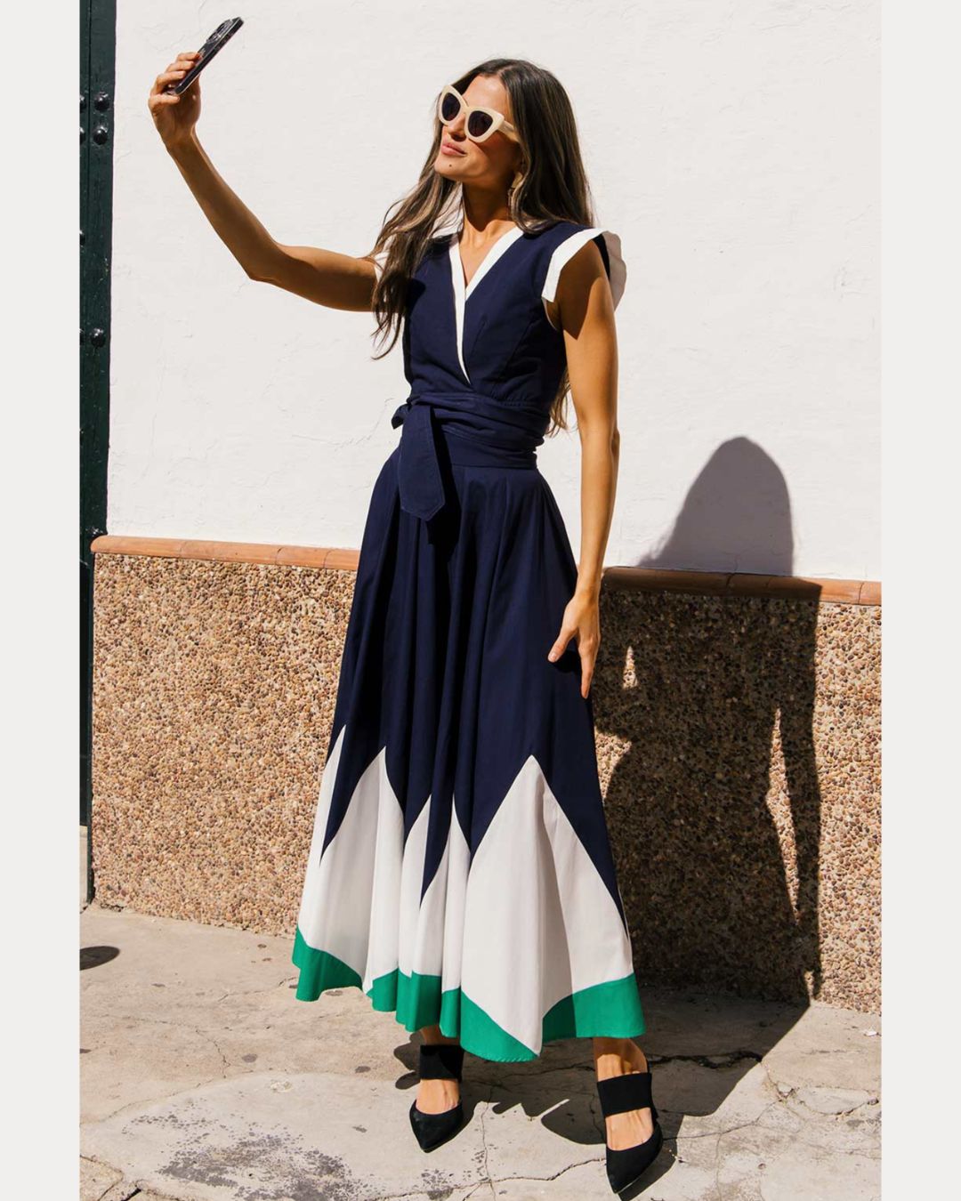 STILETTO ALBA ANTE NEGRO TACÓN 8CM