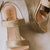 ESTHER WEDGE BRAIDED GOLD 8.5 CM