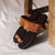 ALEJANDRA FLAT SANDAL IN COGNAC SUEDE