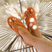 MARINA FLAT SANDAL CAMEL LEATHER